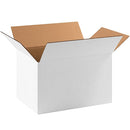 171110W Corrugated Cardboard Box 17 1/4" L x 11 1/4" W x 10" H, White, for Shipping, Packing and Moving (Pack of 25)