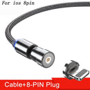 SK368-3-in-1 Magnetic Rotating Fast Charge Cable Date Cable