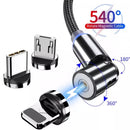 SK368-3-in-1 Magnetic Rotating Fast Charge Cable Date Cable