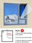 SK326-Window Keep Warm Film Double Layer Windproof Curtain