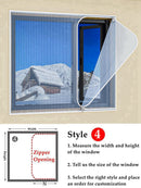 SK326-Window Keep Warm Film Double Layer Windproof Curtain