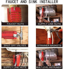 SK436-8 in 1 sink faucet wrench repair tool