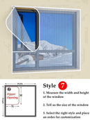 SK326-Window Keep Warm Film Double Layer Windproof Curtain