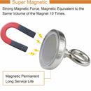 SK797-Fishing Magnet with Lifting Ring Magnetic Retrieving Lake Treasure Hunt Collects