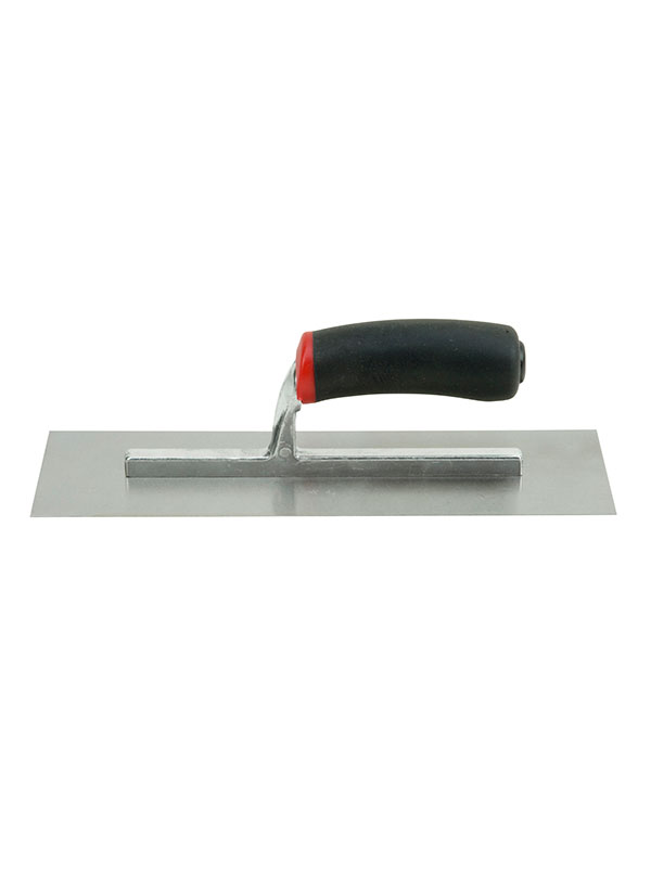 One-piece high carbon steel blade is hardened, tempered and ground for strength and durability when working with concrete. Ergonomic handle has a high-lift, contoured style for comfort and for preventing hand fatigue.