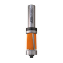 These new innovative two-flute router bits are equipped with a double bearing and feature a down shear design, which allows for clean smooth cuts on many materials. Therefore it is no longer necessary to flip or move your tool if you need to ride it from