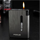 SK999-Aluminum alloy  flame automatic cigarette case