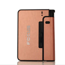 SK999-Aluminum alloy  flame automatic cigarette case