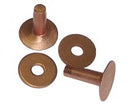 Copper rivets and burrs. Used with Osborne rivets setters No. 169 & 170.