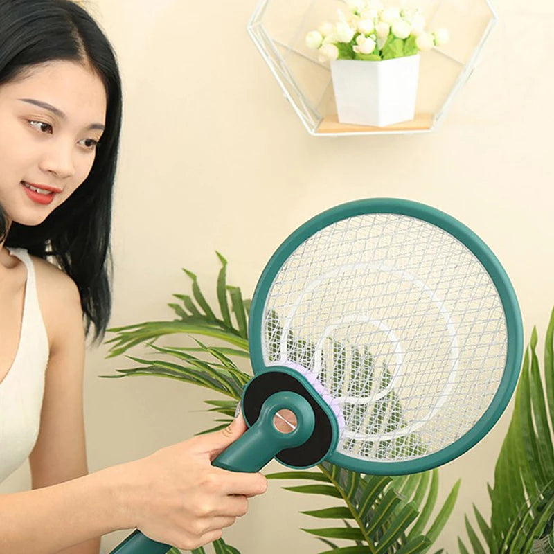 SK984-Handheld Home Electric Fly Mosquito Swatter Racket Garden Pests Anti Trap Lamp