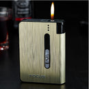 SK999-Aluminum alloy  flame automatic cigarette case