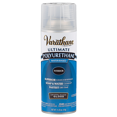 Get the highest-possible finish clarity— in a water base—with Rust-Oleum® Varathane® Crystal Clear Water-Based Polyurethane. Designed to let wood’s natural beauty shine through, this formula provides maximum scratch and stain resistance on indoor furnitur