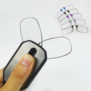 SK967-Mini Nose Clip On Portable Reading Glasses Men For Women Rimless Portable Magnifying Presbyopic Glasses Eyewear Ladies