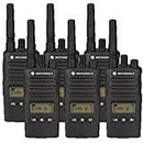 6 Pack of Motorola RMU2080D Two Way Radio Walkie Talkies
