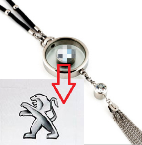 SK969-Car perfume pendant diamond-studded pendant perfume Porsche Land Rover Mercedes-Benz Ford