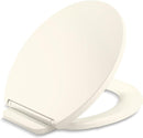KOHLER 27332-96 Glissade Quiet Close Round Toilet Seat with ReadyLatch Hinge, Soft Close Toilet Seat Round, Toilet Seats for Standard Toilets, Biscuit