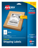 Avery® Internet Shipping Labels, TrueBlock® Technology, Permanent Adhesive, 5-1/2" x 8-1/2", 50 Labels (8126)