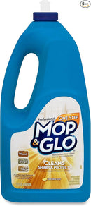 Mop & Glo Professional Multi-Surface Floor Cleaner, 384 fl oz (6 Bottles x 64 oz), Triple Action Shine Cleaner