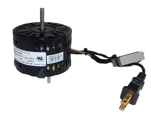 3.3" Diameter Motor, Rotation CCW
Shaft Size 1/4" x 7/8"
2 studs on back
2 Prong Plug
Open Motor
Motor Case Length 2 1/8"
1 Year Manufacture Warranty
Replaces 86933, 97009752. Suggested replacement reference for: 110RDF, 676-C, 676-D, 2676F-A, 680-A, 2680