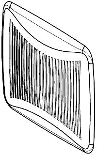 Grille Assembly Type; 674 Ventilation Fan Used on; Dimension 10-1/8 Inch X 10-1/2 Inch; Finish White; Material Plastic