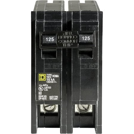 Use this Homeline 125 Amp 2-Pole Circuit Breaker to protect circuitry in load centers and CSEDs from overloads or short circuits. This breaker is designed with a thermal-magnetic tripping mechanism for excellent detection of both short surges and long-ter