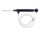Enhance meat flavor with this brine injector. Made with a plastic handle and stainless steel needle, it is suitable for commercial use. With it you can add brine, seasonings and cures to even the thickest cuts of meats.

Equipped with a syringe, it can ho