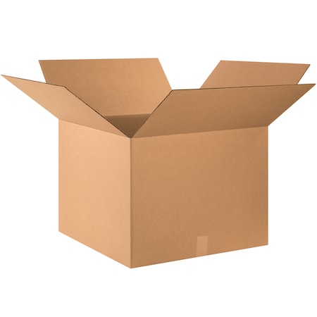 Corrugated Cardboard Shipping and Mailing Boxes, 24" L x 24" W x 18" H, Brown/Kraft, Easy-to-Assemble, Great for Small Businesses (Pack of 10)
