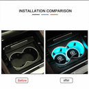 SK983-Led water coaster water glass atmosphere light Sticker  car Accessories