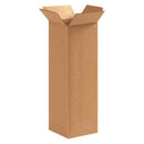 Corrugated Cardboard Shipping and Mailing Boxes, 5" L x 5" W x 12" H, Brown/Kraft, Easy-to-Assemble, Great for Small Businesses (Pack of 25)