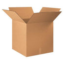 Corrugated Cardboard Heavy Duty Double Wall Storage Boxes, 22" L x 22" W x 22" H, Brown/Kraft, Pack of 10, Foldable, Ships and Stores Flat
