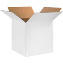 242424W Corrugated Box, 24" Length x 24" Width x 24" Height, White (Bundle of 10)