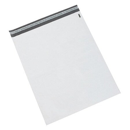 Poly Mailer Envelopes, 19" x 24", White, Self-Seal Without Tear Strip, Waterproof and Puncture Resistant, For Packing, Mailing, and Shipping, Pack of 125
