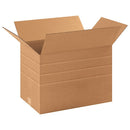 Corrugated Cardboard Multi-Depth Shipping and Mailing Boxes, 17 1/4" L x 11 1/2" W x 12" H, Brown/Kraft, Easy-to-Assemble, Great for Small Businesses (Pack of 25)