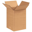 MD8812R100PK Multi-Depth Corrugated Boxes, 8 1/2" L x 8 1/2" W x 12" H, Kraft (Pack of 100)