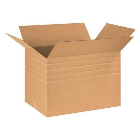MDHD302020 Heavy-Duty Multi-Depth Corrugated Cardboard Box 30" L x 20" W x 20" H, Kraft, for Shipping, Packing and Moving (Pack of 10)