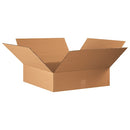 22226 Flat Corrugated Cardboard Box 22" L x 22" W x 6" H, Kraft, for Shipping, Packing and Moving (Pack of 15)