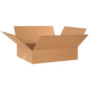24206 Flat Corrugated Cardboard Box 24" L x 20" W x 6" H, Kraft, for Shipping, Packing and Moving (Pack of 10)