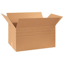 MD301716 Multi-Depth Corrugated Cardboard Box 30" L x 17" W x 16" H, Kraft, for Shipping, Packing and Moving (Pack of 15)