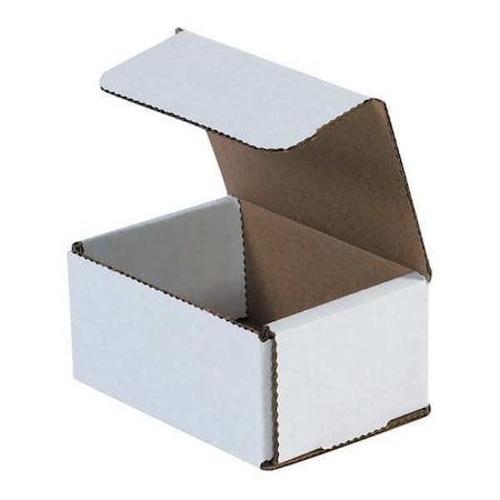 Corrugated Mailing Mailer Boxes Small 4" x 3" x 2" (50 Pack) Cardboard Shipping Box for Packaging Moving Packing Storage - White, 50 Pack