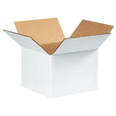 664W Corrugated Cardboard Box 6" L x 6" W x 4" H, White, for Shipping, Packing and Moving (Pack of 25)
