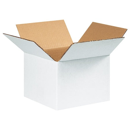 Corrugated Cardboard Shipping and Mailing Boxes, 6" L x 6" W x 4" H, White, Easy-to-Assemble, Great for Small Businesses (Pack of 25)
