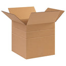 Shipping Boxes Multi-Depth 10"L x 10"W x 10"H, 25-Pack | Corrugated Cardboard Box for Packing, Moving and Storage