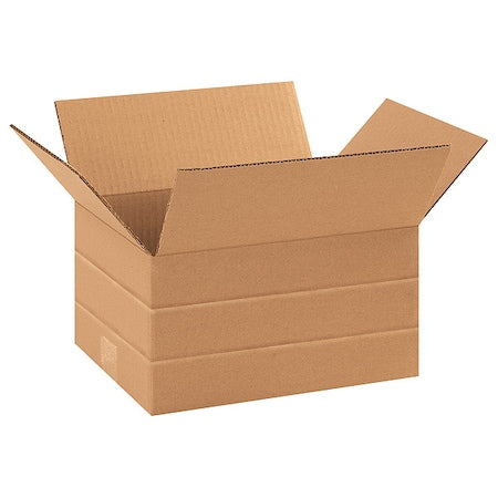 MD1186 Multi-Depth Corrugated Cardboard Box 11 1/4" L x 8 3/4" W x 6" H, Kraft, for Shipping, Packing and Moving (Pack of 25)