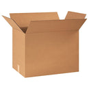 Corrugated Cardboard Storage Boxes, 24" L x 14" W x 20" H, Brown/Kraft, Pack of 15, Foldable, Ships and Stores Flat