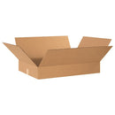 24184SK Flat Corrugated Boxes, 24" L x 18" W x 4" H, Kraft (Pack of 240)
