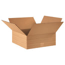 MD16166 Multi-Depth Corrugated Cardboard Box 16" L x 16" W x 6" H, Kraft, for Shipping, Packing and Moving (Pack of 25)