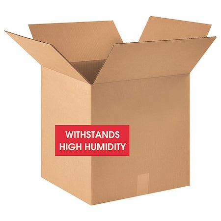 Corrugated Cardboard Weather Resistant Shipping and Mailing Boxes, 18" L x 18" W x 18" H, Brown/Kraft, Easy-to-Assemble, Great for Small Businesses (Pack of 10)