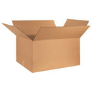 Corrugated Cardboard Flat Storage Boxes, 36" L x 21" W x 20" H, Brown/Kraft, Pack of 5, Foldable, Ships and Stores Flat