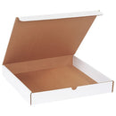White Literature Mailing Boxes, 14 x 14 x 2 Inches, Pack of 50, Crush-Proof, for Shipping, Mailing and Storing
