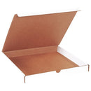 White Corrugated Cardboard Literature Mailer Box, 12" L x 12" W x 1 1/4" H, Pack of 50, Crush-Proof, for Shipping and Mailing UPS, USPS and FedEx